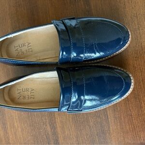 Naturalizer Glossy Blue Loafers